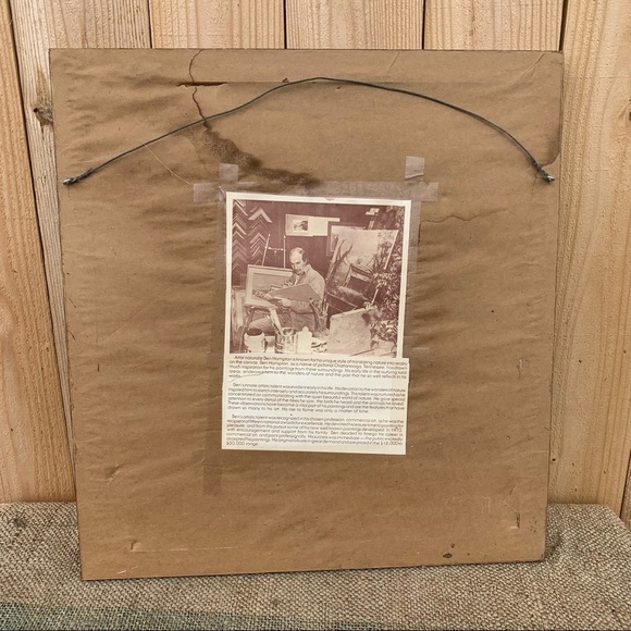 Ben Hampton Framed Print High Splendor 1979 Cabin Trees - Picture 5 of 6